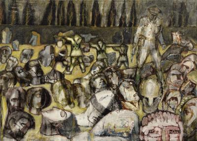 Rozstrzelanie [Egzekucja 120 więźniów w 1944 roku w Agrinionie], 1973