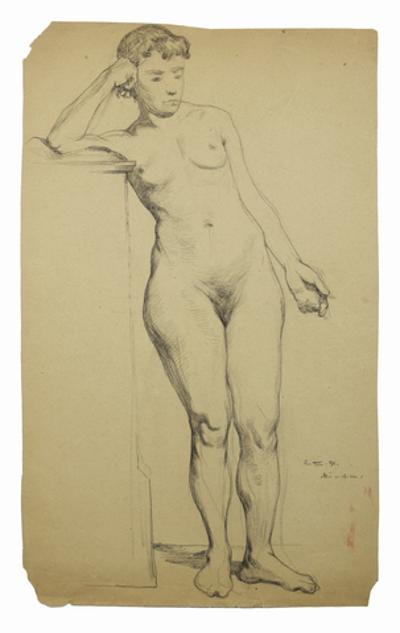 Akt stojący, 1891