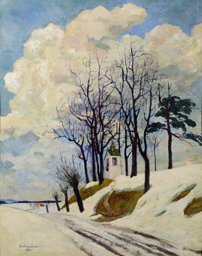 Pejzaż z kapliczką, 1935