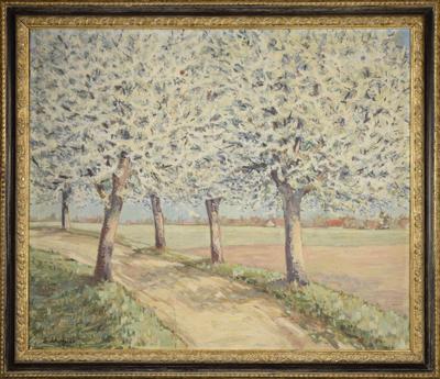 Aleja wśród kwitnących drzew, 1924