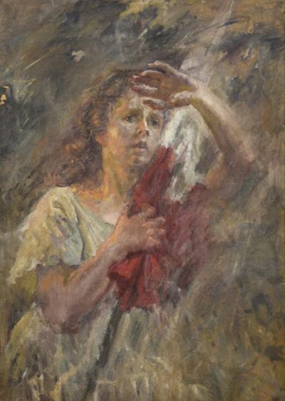 Obraz dwustronny: Polonia / Akt, 1935