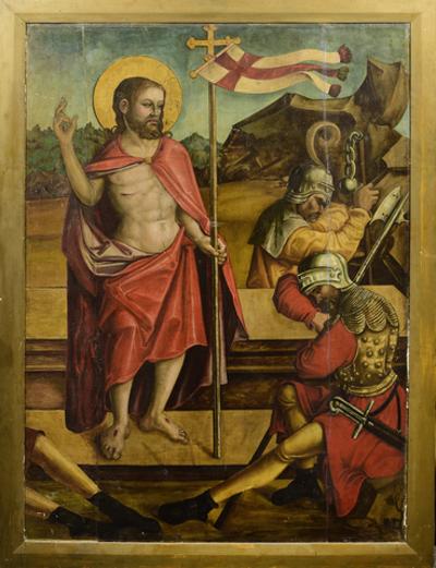 Zmartwychwstanie / Chrystus biczowany - obraz dwustronny