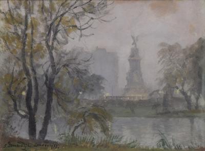 Motyw londyński - Victoria Memorial przed Buckingham Palace, 1937