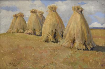 Pejzaż ze stogami, 1921