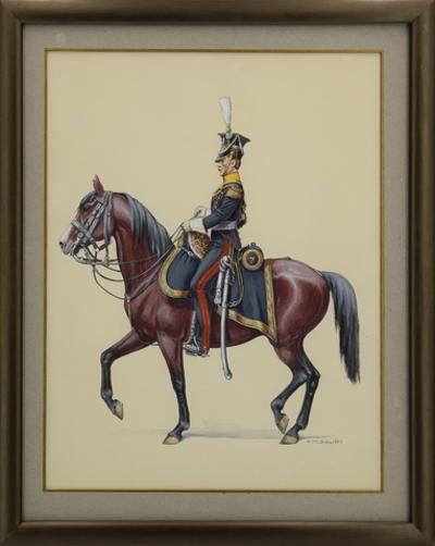 Oficer 7 pułku ułanów Królestwa Polskiego z 1810
