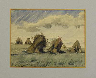 Pejzaż ze snopami, 1935
