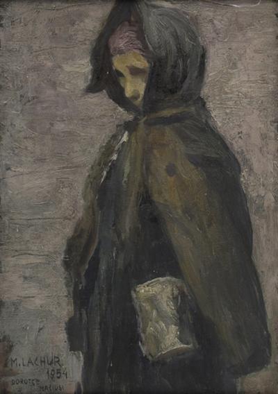 Żydowska dziewczynka, z cyklu: Getto, 1954