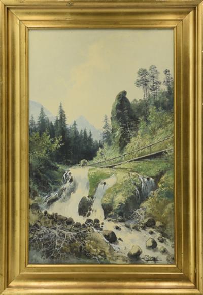 Mostek nad wodospadem