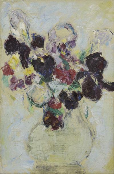 Kwiaty w jasnym wazonie, 1950