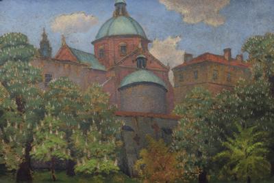 Kościół św. Piotra i Pawła w Krakowie (od wschodu), 1943