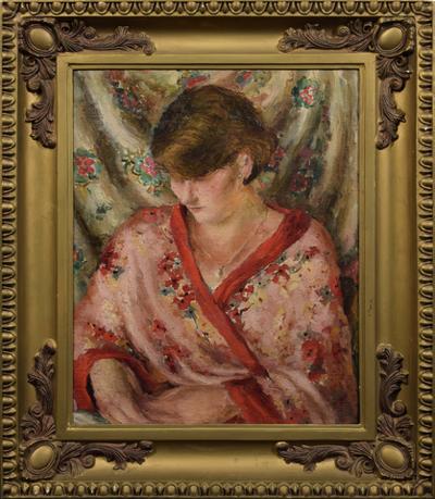 Kobieta w kimonie - Portret Eli Marklównej-Boryczko, ok. 1927