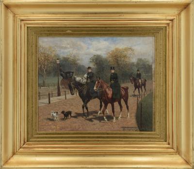Na przejażdżce, 1885