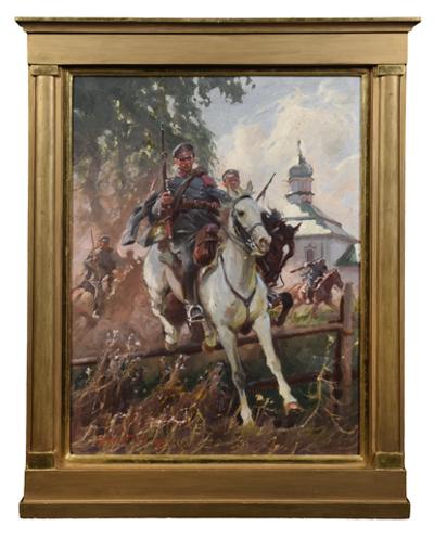 Szarża ułańska, 1917              OBRAZ  WYCOFANY