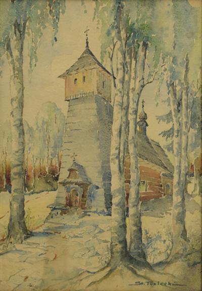 Drewniany kościółek
