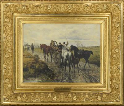 Na błotnistej drodze, 1885