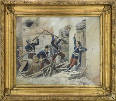 Scena z Komuny Paryskiej, 1909