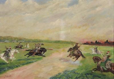 Scena batalistyczna (Husaria w natarciu)