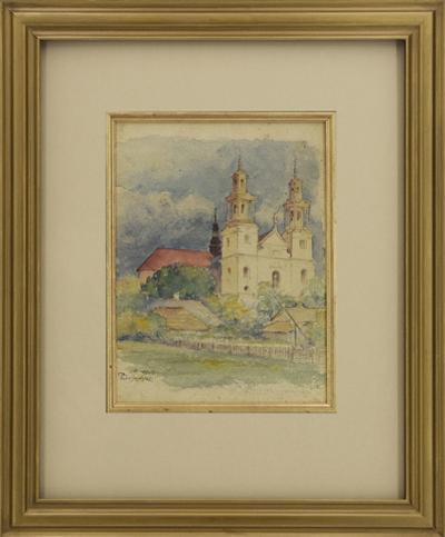 Widok na kościół Dominikanów w Gidlach