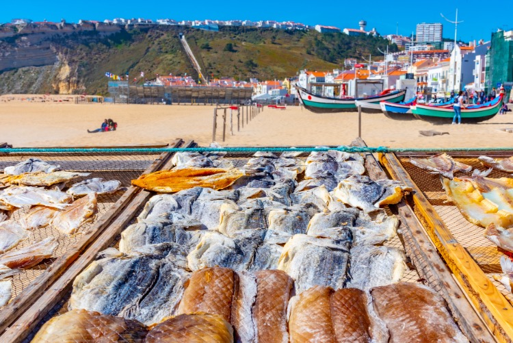 Image for Nazare Beach and Sun-Dryed Fish