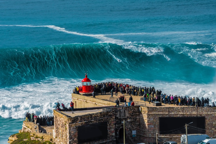 Image for Nazare Lighthouse and Waves