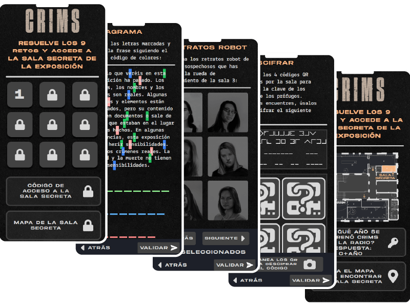 Escape room-style challenge for exhibition