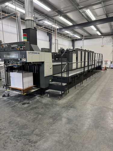 Offer 381703, a KOMORI LITHRONE 628+C from 1998
