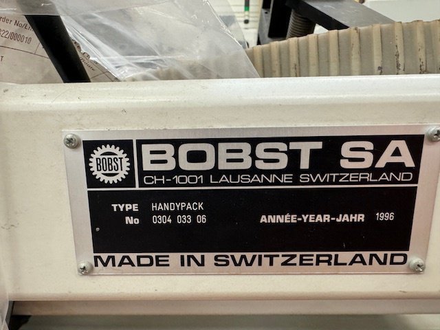 Offer 372913, a BOBST HANDYPACK from 1996
