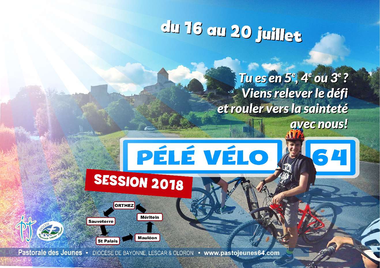 "Pélé Vélo 64" session 2018 : les collégiens font la boucle en Béarn, Soule et Basse-Navarre