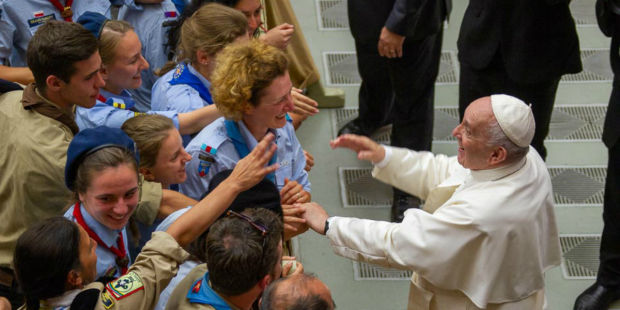 Le pape François aux scouts : « L’Évangile est la vraie boussole de la vie »