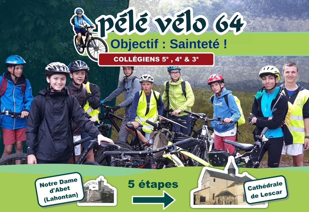 Objectif sainteté au Pélé Vélo 64 des collégiens en juillet 2019