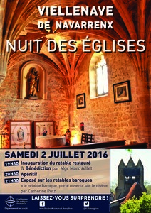 Nuit des églises à Viellenave le 2 juillet