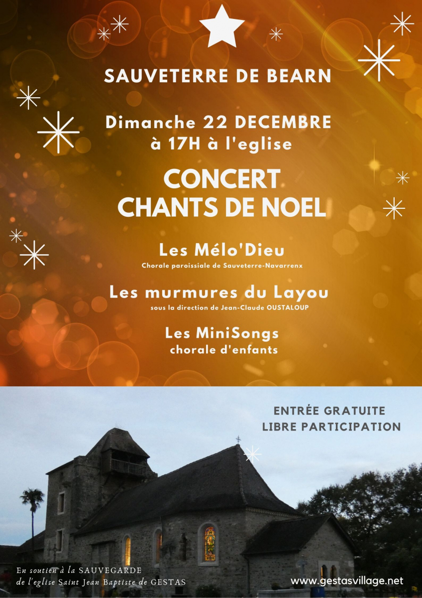 Concert de Noël pour l'église de Gestas