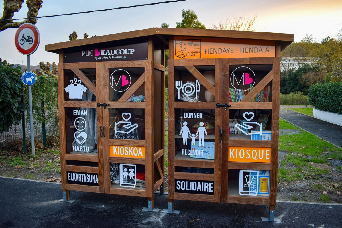Hendaye : installation d’une "cabane à dons" dans le cadre du budget participatif