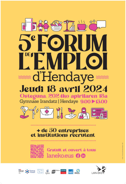 Hendaye : 5ᵉ Forum de l’Emploi avec + 300 offres d’emplois à pourvoir