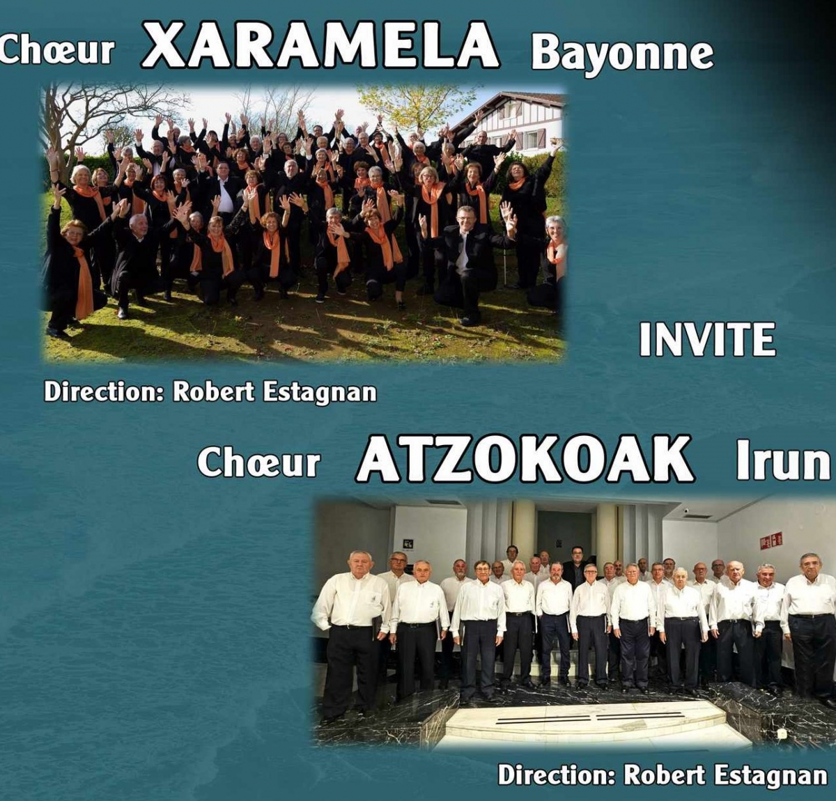 Bayonne : concert des chœurs Xaramela et Atzokoak le 6 octobre à Saint-Etienne