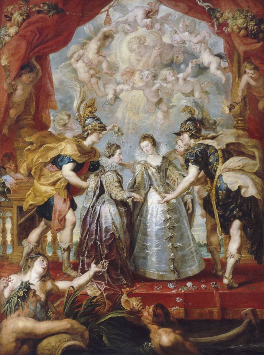 L'Échange des deux princesses de France et d'Espagne par Pierre Paul Rubens.jpg