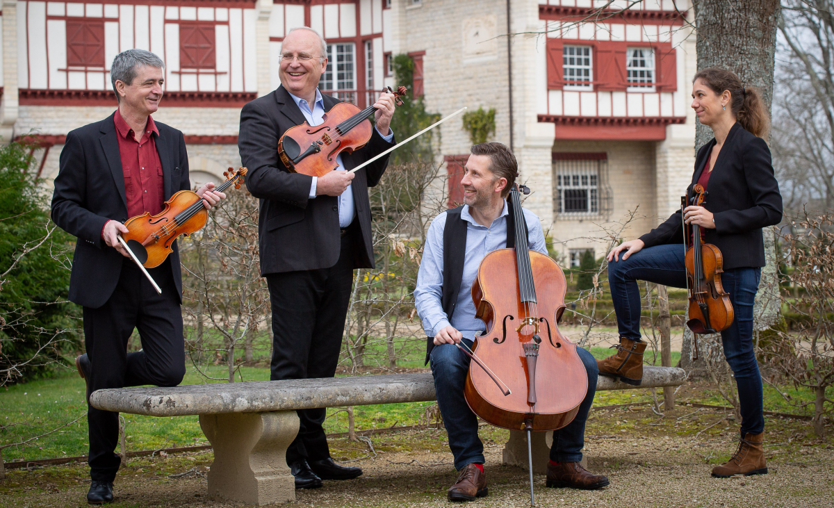 Quatuor Arnaga : le patrimoine en musique à l'Abbaye de Lahonce