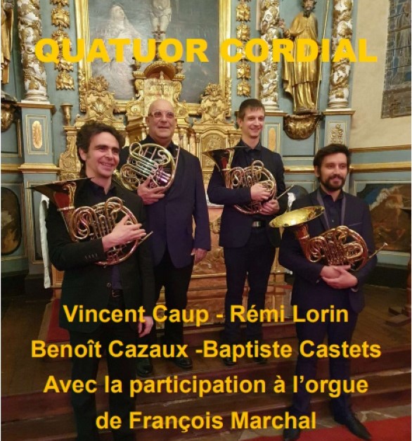 Saint-Vincent-de-Tyrosse : concert orgue et cors à l'église ce dimanche