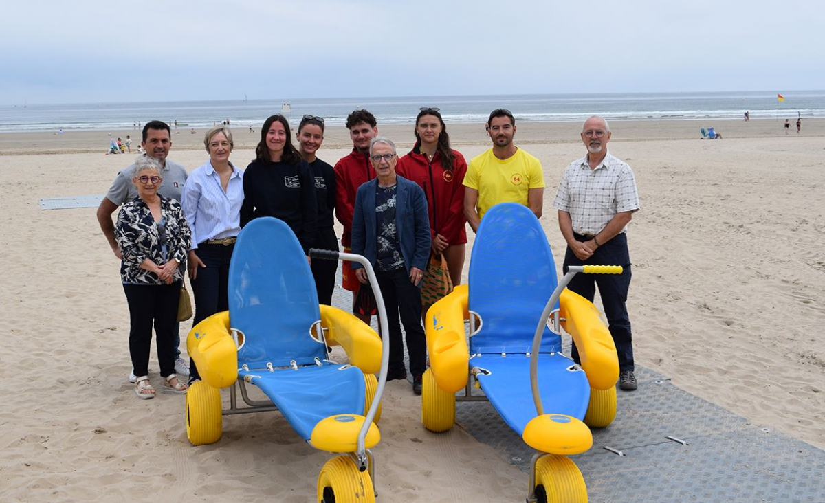 Hendaye / Accessibilité : ouverture d’un espace Handiplage de label 3 sur la grande plage