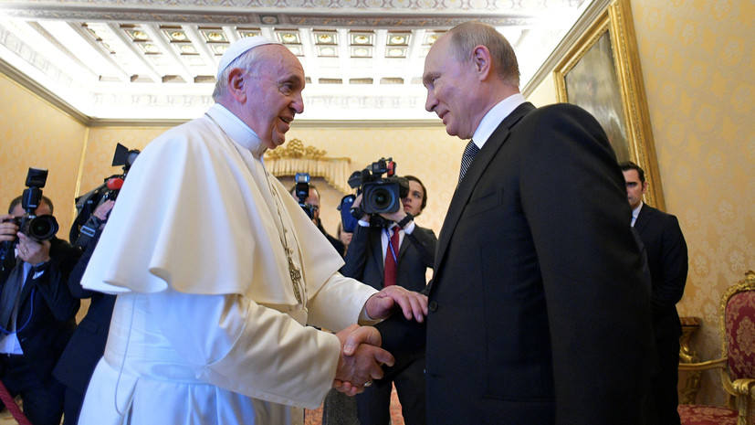 Le pape a reçu le président russe Vladimir Poutine pendant une heure d’entretien