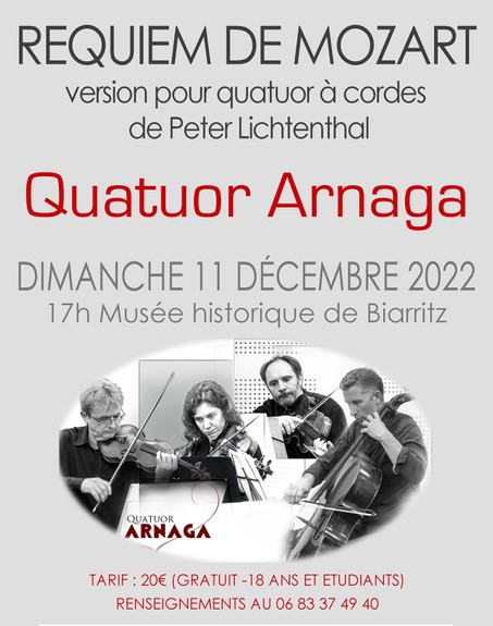 Biarritz : le Quatuor Arnaga au musée historique