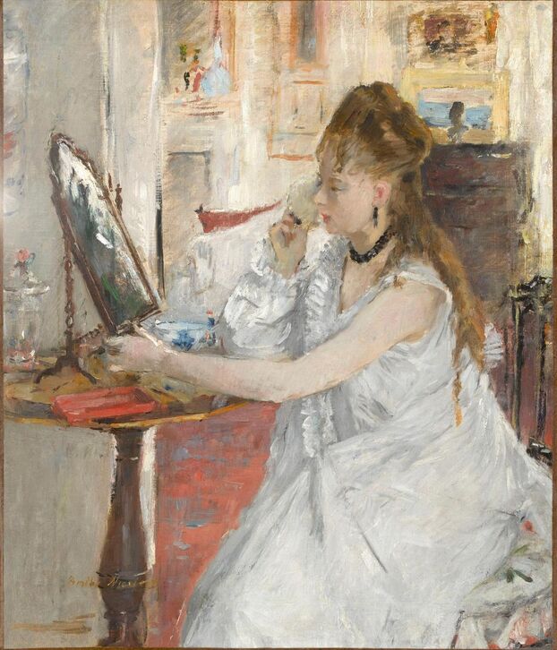 Jeune fille se poudrant de Berthe Morisot - Col Personnag=z.jpg