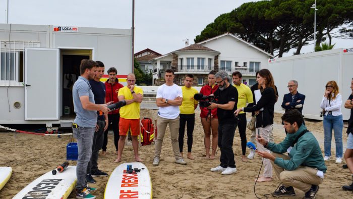 Hendaye : Expérimentation de paddle à assistance électrique pour la surveillance des plages