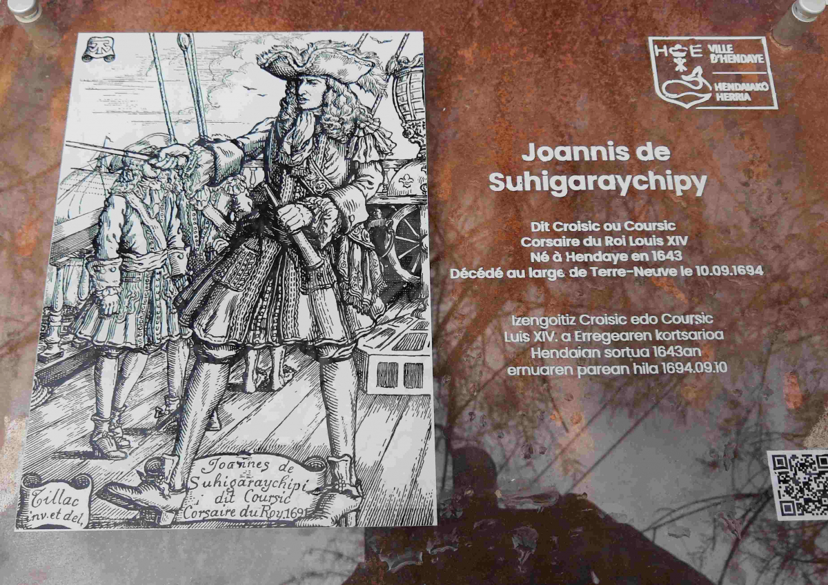 Hendaye : le corsaire Joannis de Suhigaraychipy de retour sur sa terre natale