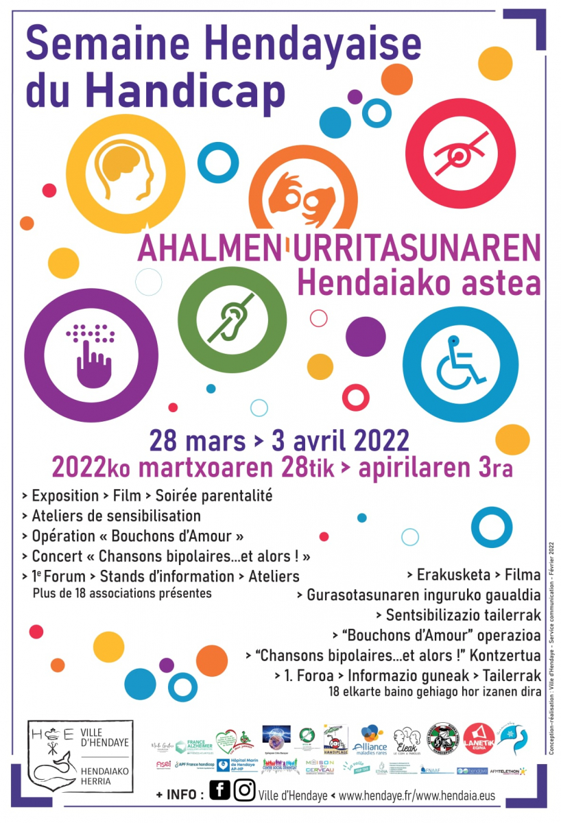 Hendaye : la Semaine du Handicap du 28 mars au 3 avri