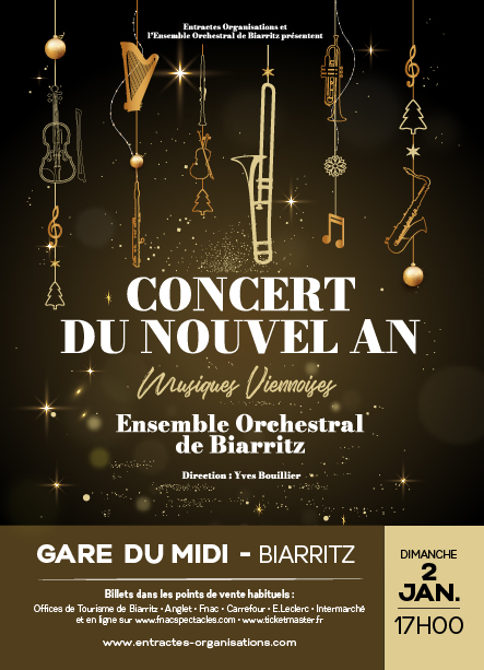 Gare du Midi : le concert du Nouvel An de l'Ensemble Orchestral de Biarritz