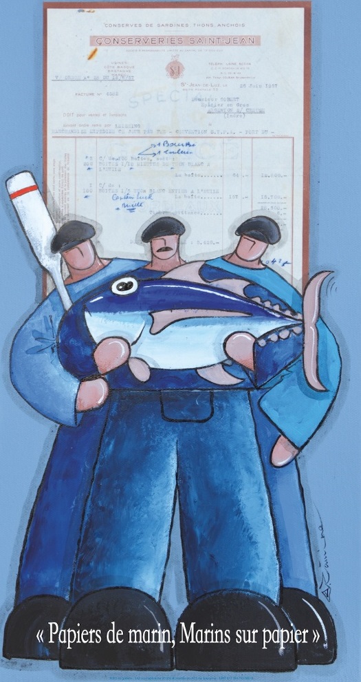 Papiers de marins et marins sur papiers