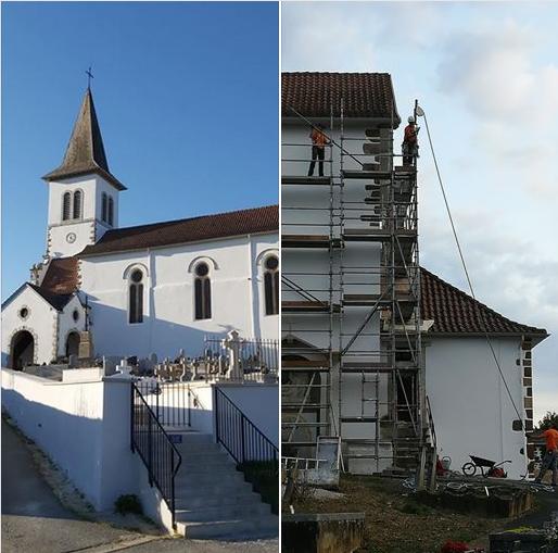 Amikuze : la rénovation de l’église de Béguios