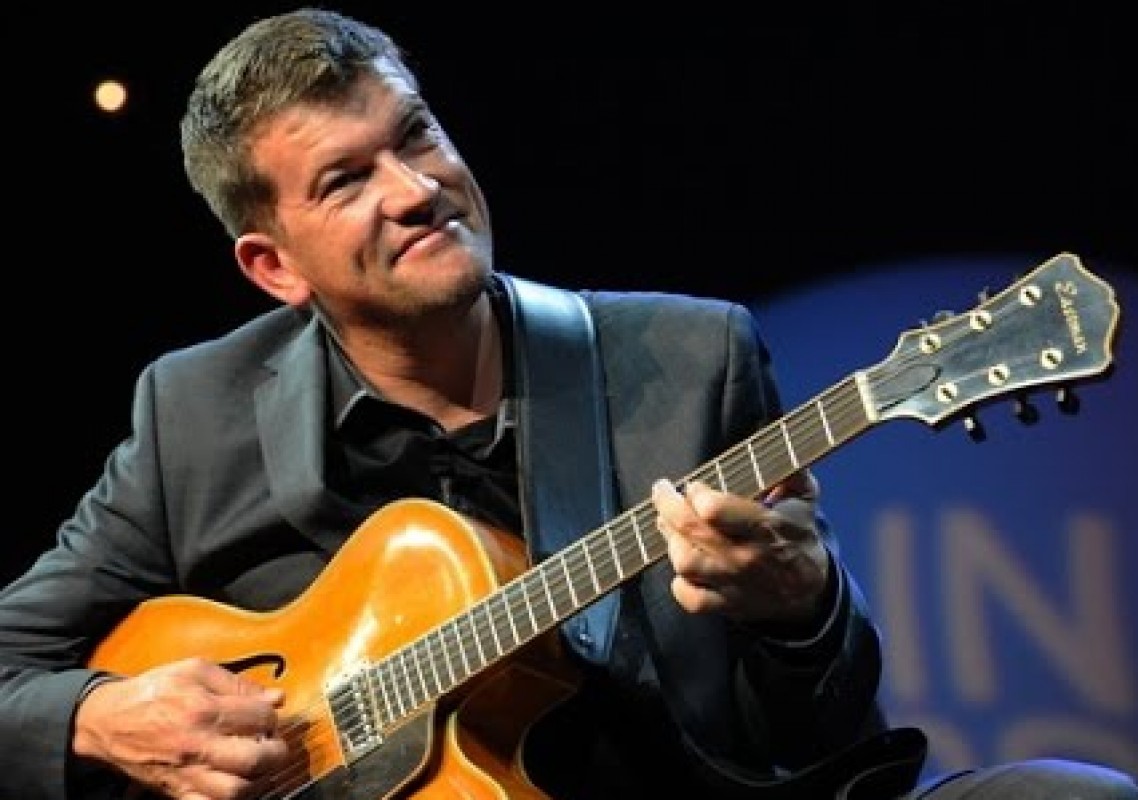 Bidart : le guitariste Dave Blenkorn et le Swinging'Bayonne au Soleil des Antilles