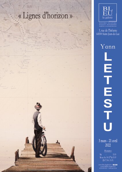Saint-Jean-de-Luz : Yann Letestu et ses Lignes d’horizon à Bleu, la Galerie